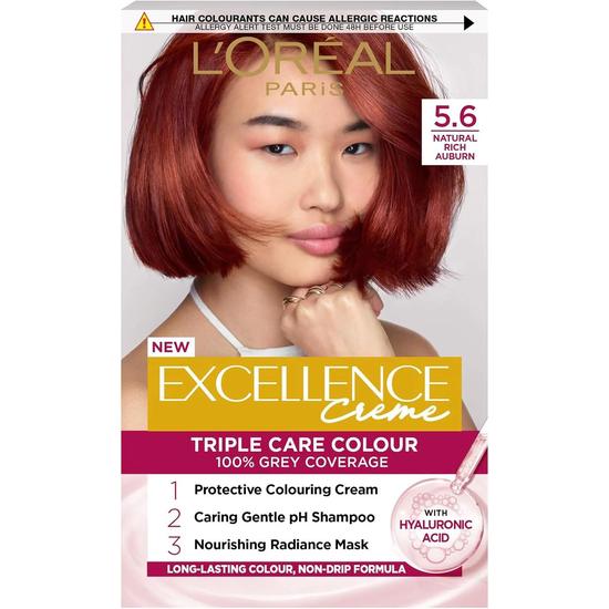 L'Oreal Paris Excellence Creme Triple Care Colour 5.6 Natural Rich Auburn