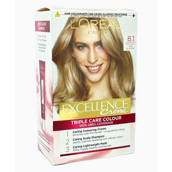 L'oreal Paris Excellence Creme Triple Care Colour 8.1 Natural Ash Blonde