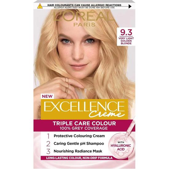 L'Oreal Paris Excellence Creme Triple Care Colour 9.3 Natural Light Golden Blonde