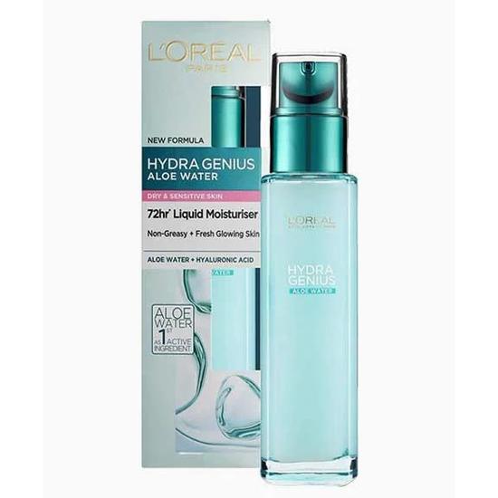 L'Oreal Paris Hydra Genius Aloe Water 72h Liquid Moisturiser For Dry & Sensitive Skin