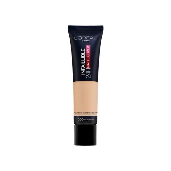 L'Oreal Paris Infallible 24h Matte Cover Foundation 200 Golden Sand