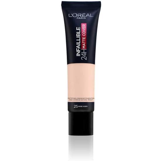 L'Oreal Paris Infallible 24h Matte Cover Foundation 25 Rose Ivory