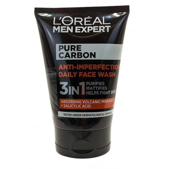 L'Oreal Paris Men Expert By L Oreal 3in1 Anti Imperfection Daily Face Wash Purifies 100ml