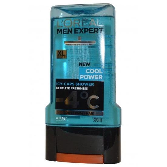 L'Oreal Paris Men Expert By L'Oreal Icy Caps Shower Gel Body Face Hair Cool Power 300ml