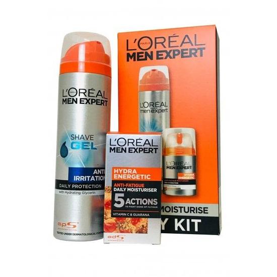 L'Oreal Paris Men Expert By LOreal Shave & Moisture Daily Kit Daily Moisture 50ml, Shave Gel 200ml