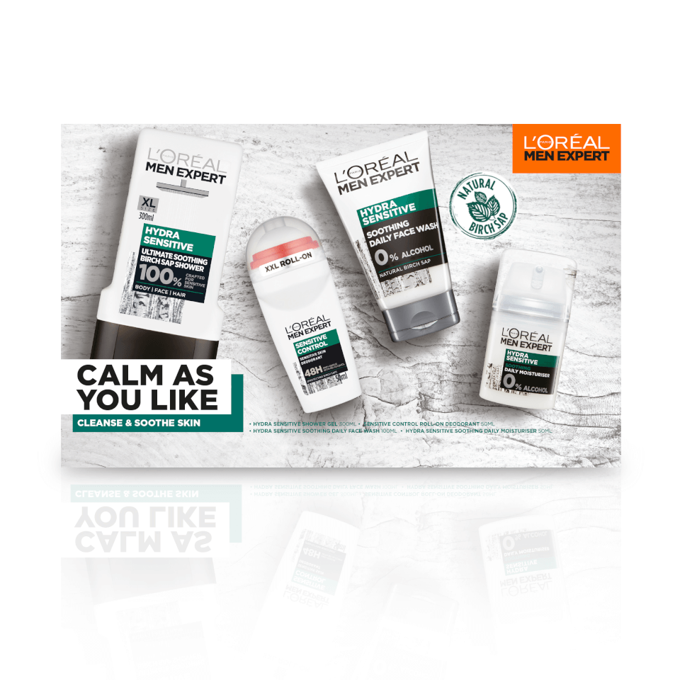 L'Oréal Paris Men Expert Calm As You Like 4 Piece Gift Set For Him