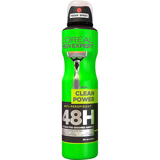 L'Oréal Paris Men Expert Clean Power 48H Anti-Perspirant 250ml