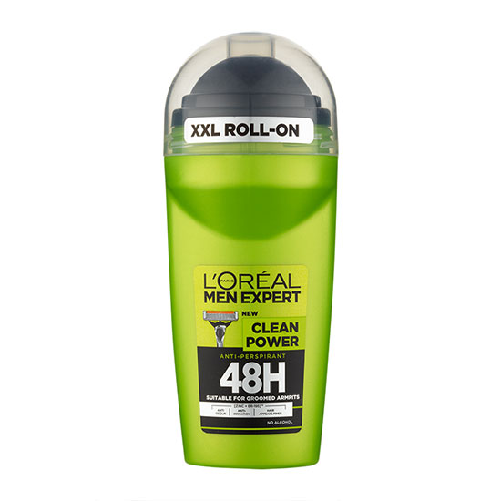 L'Oréal Paris Men Expert Clean Power 48H Roll On Anti-Perspirant 50ml