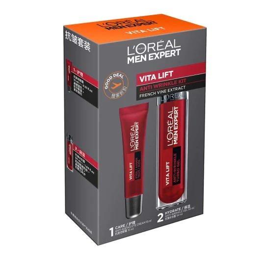 L'Oréal Paris Men Expert Duo Vitalift Anti-Wrinkle Gel 30ml & Anti-Ageing Eye Cream 15ml