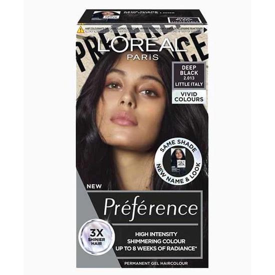 L'Oreal Paris Preference High Intensity Permanent Gel Hair Colour Deep Black
