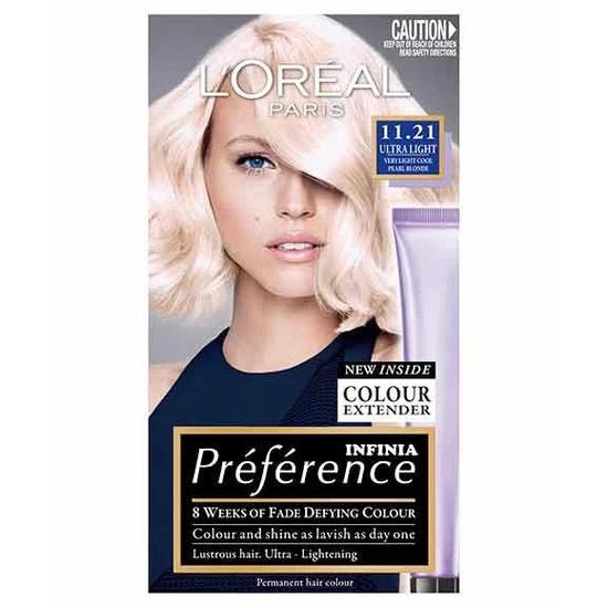 L'Oreal Paris Preference Infinia Permanent Colour 11.21 Ultra Light Pearl Blonde