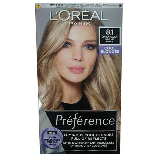 L'Oreal Paris Preference Luminous Cool Blondes 8.1 Light Ash Blonde