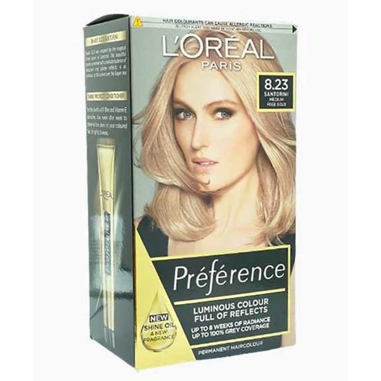 L'Oreal Paris Preference Permanent Colour 8.23 Santorini Rose Gold
