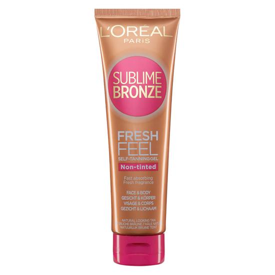 L'Oreal Paris Sublime Bronze Self Tan Fresh Feel Gel Face/Body 150ml