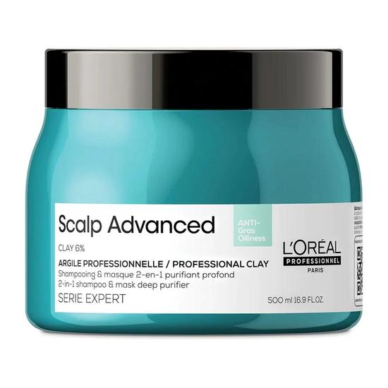 L'Oréal Professionnel Scalp Advanced Anti-Oiliness 2-In-1 Shampoo & Mask