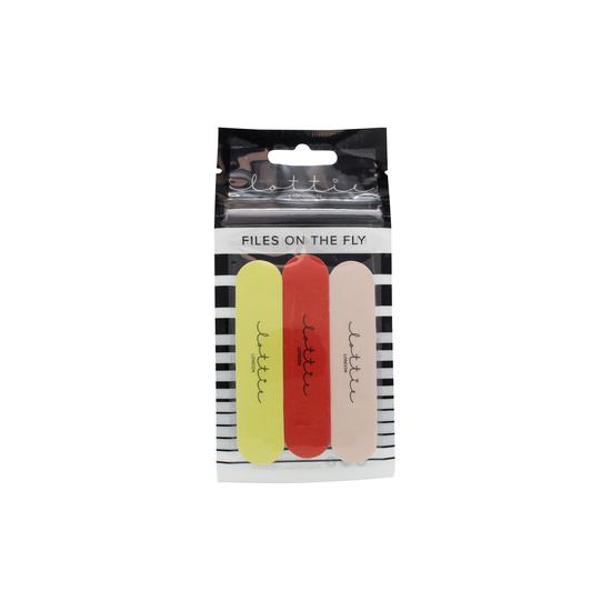 Lottie London Files On The Fly Mini Nail Files Pack Of 3