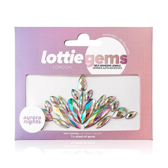 Lottie London Self Adhesive Face Gems Aurora Nights