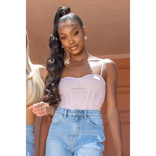 LullaBellz Grande 26" Hollywood Wave Wraparound Pony