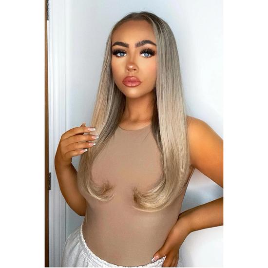 LullaBellz Super Thick 16" Curve Clip In Hair Extensions 5 Piece
