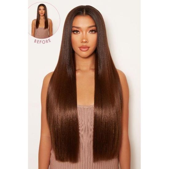 Lullabellz Super Thick 26" 5 Piece Statement Straight Clip In Hair Extensions Strawberry Blonde
