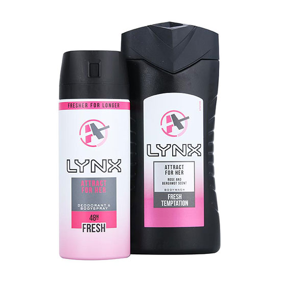 Lynx Attract for Her Washbag Gift Set
