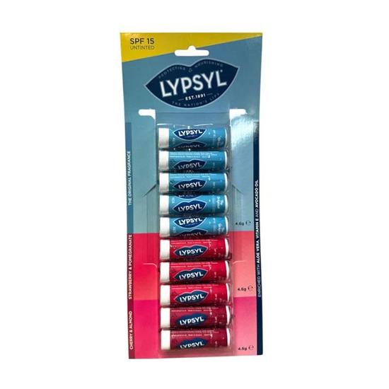Lypsyl Assorted Lip Balm SPF 15 Hanging Card