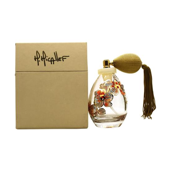M. Micallef Crystal Hand Painted Swarovski Stone Fragrance Bottle Spray Empty