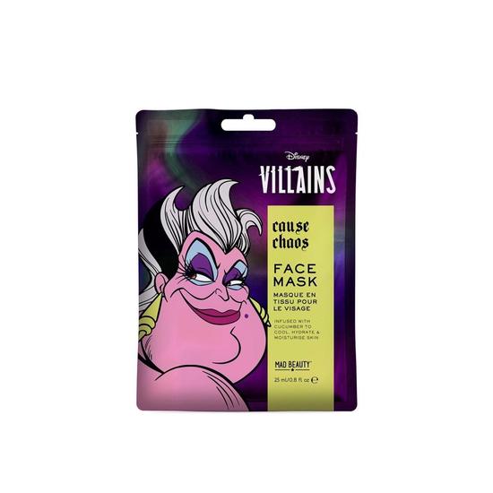 Mad Beauty Disney Villains Ursula Sheet Face Mask Cause Chaos Cucumber 25ml
