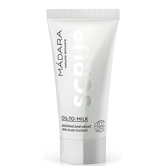 MÁDARA Exfoliating Scrub Oil-To-Milk Travel Size 12.5ml