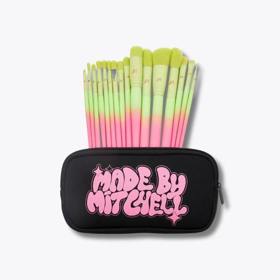 Made By Mitchell Ombre Brush Set & Pouch-Sweet Cheeks