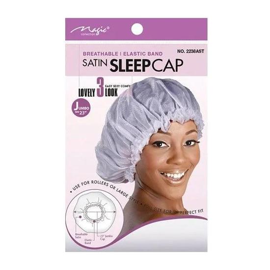Magic Collection Accessories Magic Collection Satin Sleep Cap Jumbo Assorted Colour 2238ast Assorted Colors