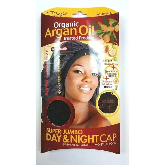 Magic Collection Accessories Magic Collection women's Organic Argan Oil Treated Super Jumbo Day & Night Cap 3015