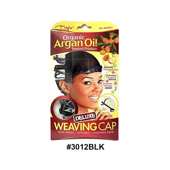 Magic Accessories Magic Collection women's Organic Argan Oil Treated Weaving Cap 3012blk