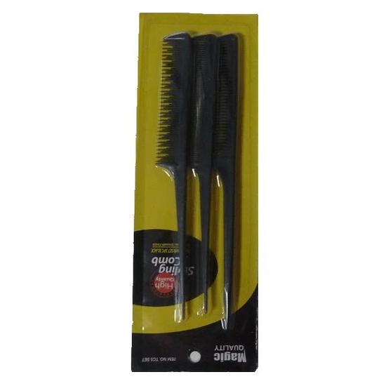 Magic Collection Black Styling Tail Comb TC5 3 pcs