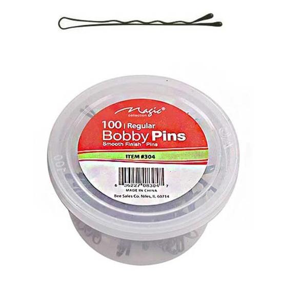 Magic Collection Regular Bobby Pins 304 100 pcs / Black