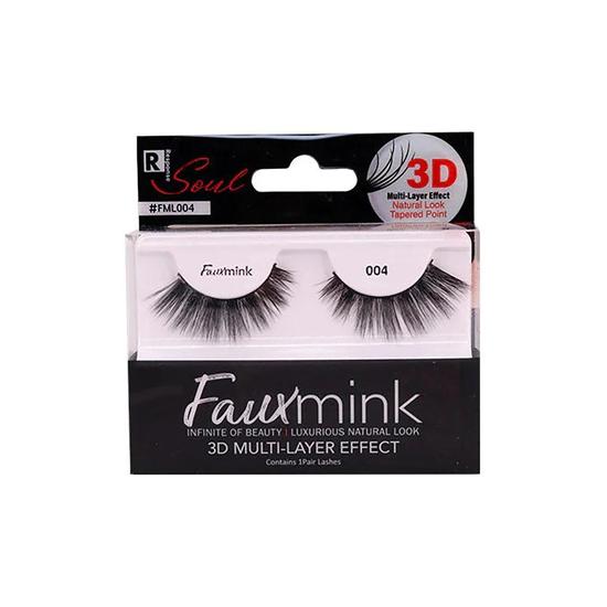 Magic Collection Response Soul Faux Mink 3d Effect Eyelash Black 004 Black