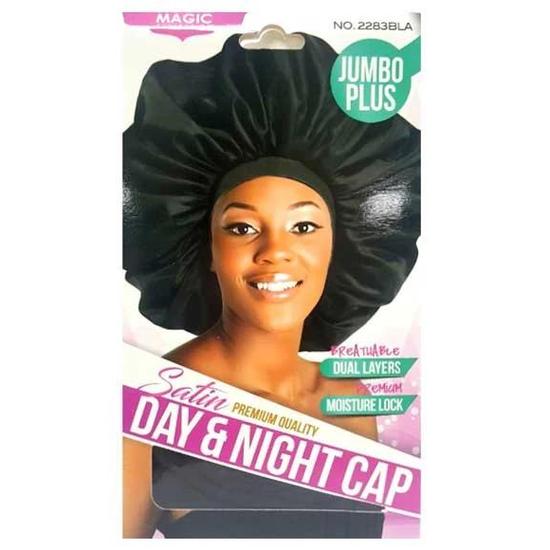 Magic Collection Satin Jumbo Plus Premium Quality Day & Night Cap