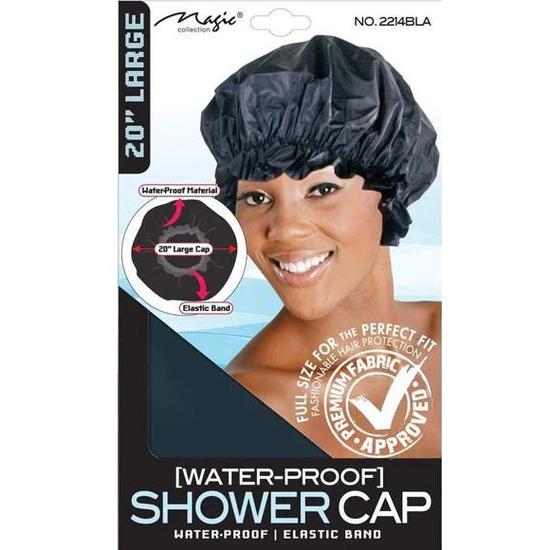 Magic Collection Water Proof Shower Cap 2214BLA Large / Black