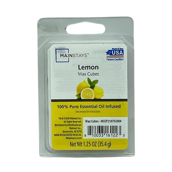 Mainstays Essential Oil Infused Wax Melt Cubes Lemon