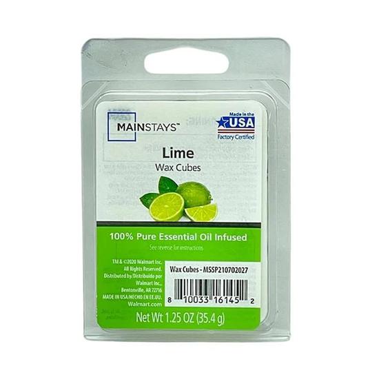 Mainstays Essential Oil Infused Wax Melt Cubes Lime