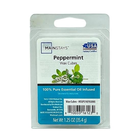 Mainstays Essential Oil Infused Wax Melt Cubes Peppermint