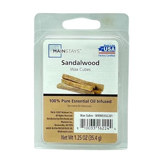 Mainstays Essential Oil Infused Wax Melt Cubes Sandalwood