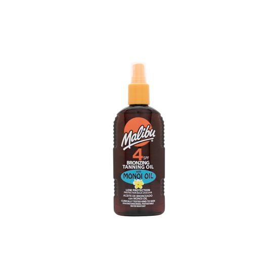 Malibu Bronzing Tanning Oil Spray With Monoi Oil SPF 4 200ml