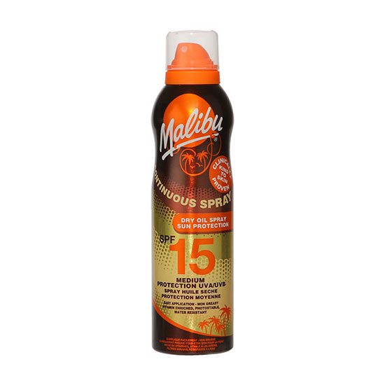 Malibu Continuous Dry Oil Spray SPF15 175ml