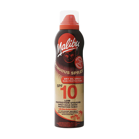 Malibu Continuous Spray SPF10 With Shea Butter 175ml