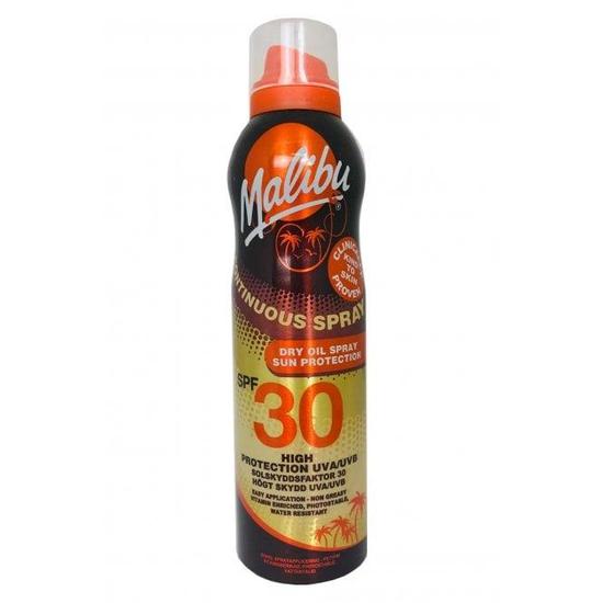 Malibu Dry Oil Sun Protection Spray SPF 30 Water Resistant 175ml