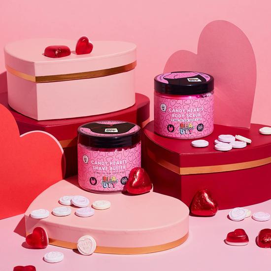 Mallows Beauty Candy Hearts Scrub & Shave Duo