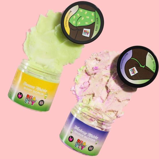 Mallows Beauty Matcha Duo Mallows Beauty Scrub & Shave Butter