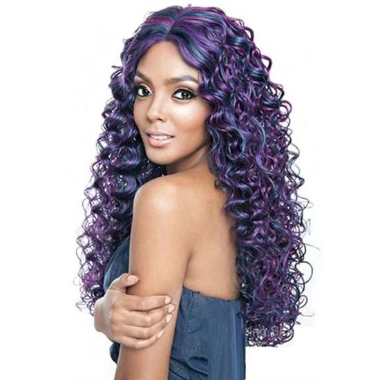 Mane Concept Hair Brown Sugar Glueless Lace Human Hair BSG209 Pasadena Lace Front Wig SR1B/30