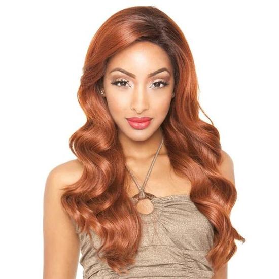 Mane Concept Hair Silk Lace Front Human Hair Blend BS 608 Wig SMP1B/REDVELVET